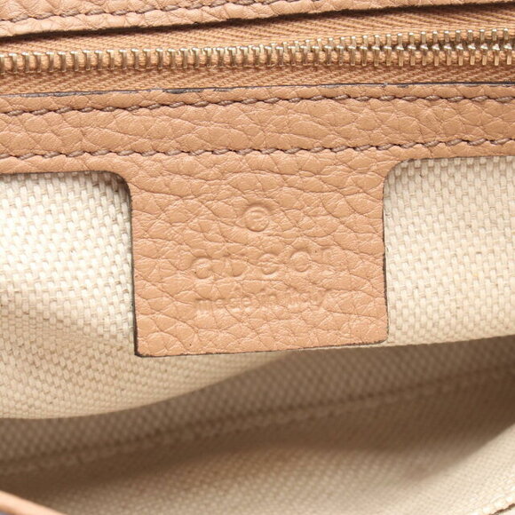 Gucci Soho Interlocking GG Shoulder Bag Leather Brown - Picture 4 of 5